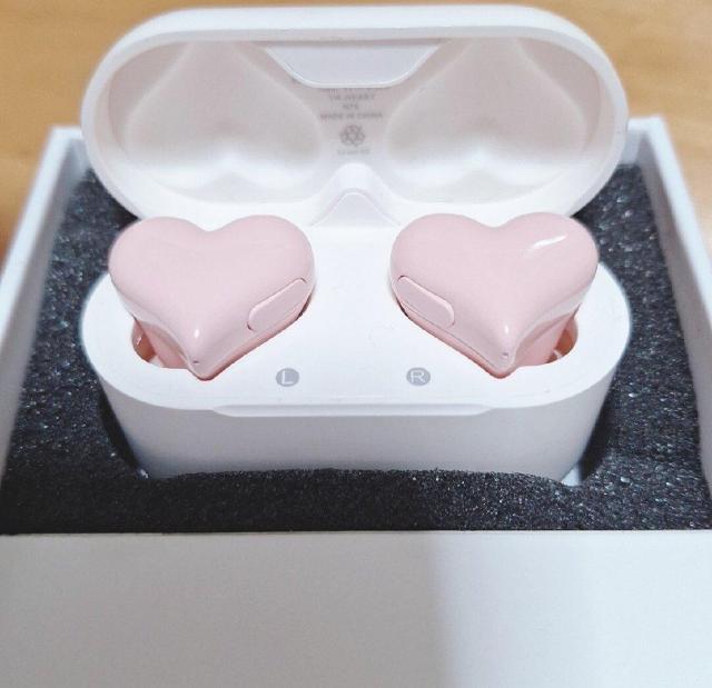 ハート型 Bluetooth イヤホン ピンク < 家電/AV ハート型 Bluetooth イヤホン ピンク < 家電/AVの