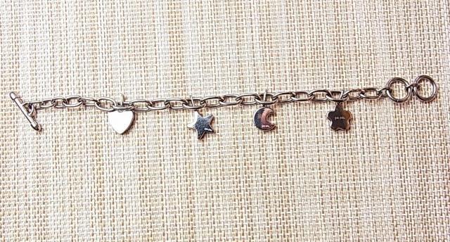 正規フォリフォリ スチール × ラインストーン チャーム ブレスレット 星・月・ハート < ブランド 正規フォリフォリ スチール × ラインストーン チャーム ブレスレット 星・月・ハート < ブランドの