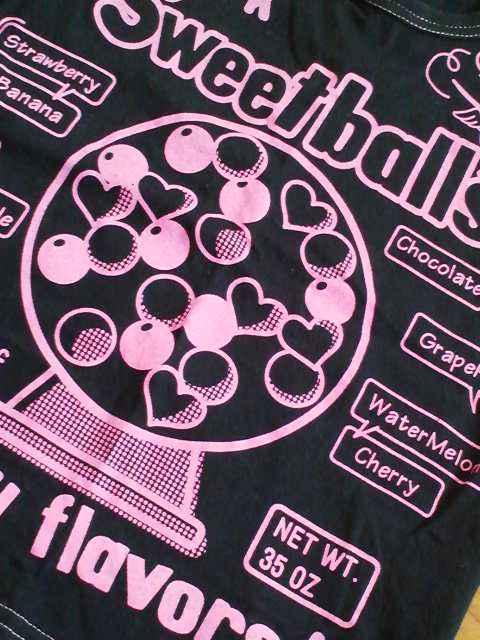 ☆新品同様☆ミニK☆黒のスイートボール半袖Tシャツ☆110 < キッズ/ベビー  ☆新品同様☆ミニK☆黒のスイートボール半袖Tシャツ☆110  < キッズ/ベビーの