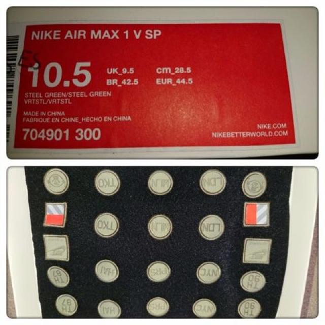 NIKE AIR MAX 1 V SP PATCH GA}bNXVi 28.5 ^Ot  uh 