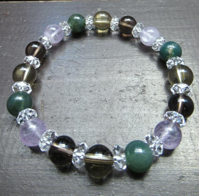 ラベンダーアメジストxモスアゲートxレモンクォーツ < 男性アクセサリー/時計 ラベンダーアメジストxモスアゲートxレモンクォーツ < 男性アクセサリー/時計の