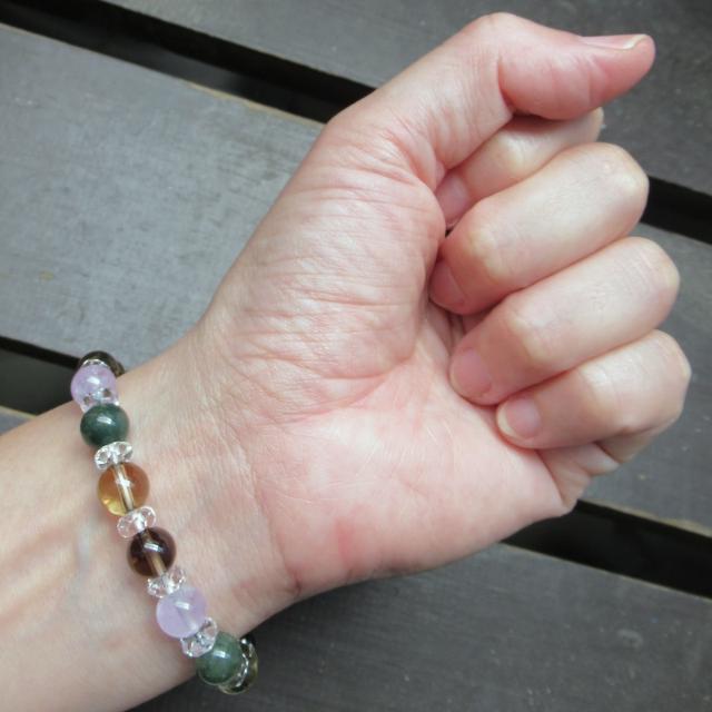 ラベンダーアメジストxモスアゲートxレモンクォーツ < 男性アクセサリー/時計 ラベンダーアメジストxモスアゲートxレモンクォーツ < 男性アクセサリー/時計の