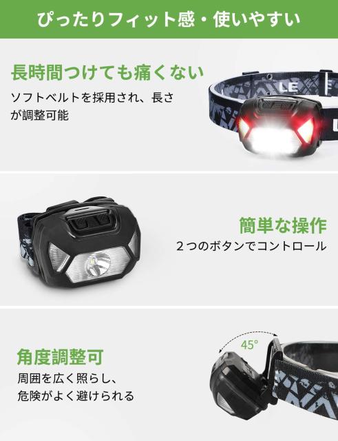 ヘッドライト 充電式 ledヘッドライト 高輝度 2個セット < レジャー/スポーツ ヘッドライト 充電式 ledヘッドライト 高輝度 2個セット < レジャー/スポーツの