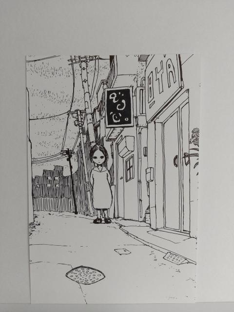 オリジナルイラスト 手描きイラスト 街角 ハンドメイド モノクロ アート アナログ 自作 原画 絵 女の子 ハンドメイド art < アニメ/コミック/キャラクター  オリジナルイラスト 手描きイラスト 街角 ハンドメイド モノクロ アート アナログ 自作 原画 絵 女の子 ハンドメイド art < アニメ/コミック/キャラクターの