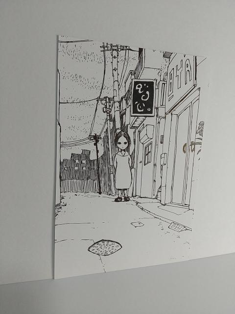 オリジナルイラスト 手描きイラスト 街角 ハンドメイド モノクロ アート アナログ 自作 原画 絵 女の子 ハンドメイド art < アニメ/コミック/キャラクター  オリジナルイラスト 手描きイラスト 街角 ハンドメイド モノクロ アート アナログ 自作 原画 絵 女の子 ハンドメイド art < アニメ/コミック/キャラクターの