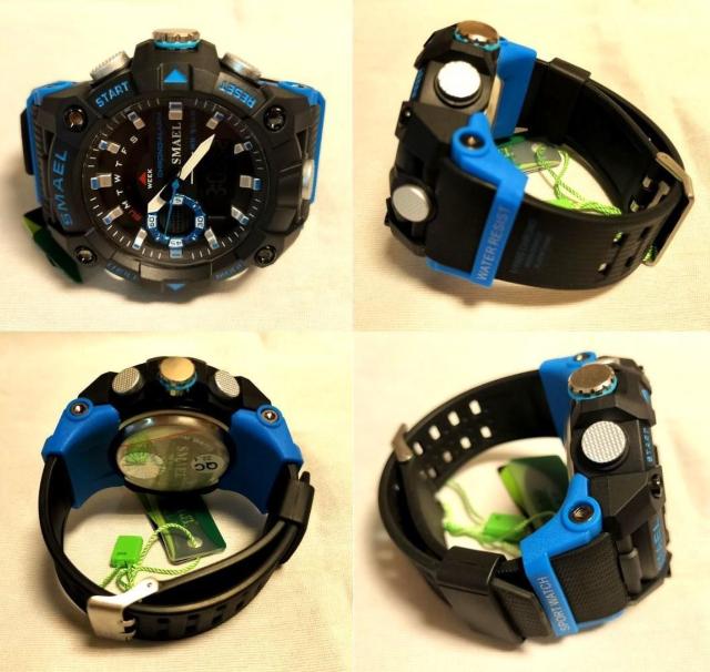 SMAEL 8040 スポーツウォッチ(ブルー) < 男性アクセサリー/時計  SMAEL 8040 スポーツウォッチ(ブルー) < 男性アクセサリー/時計の