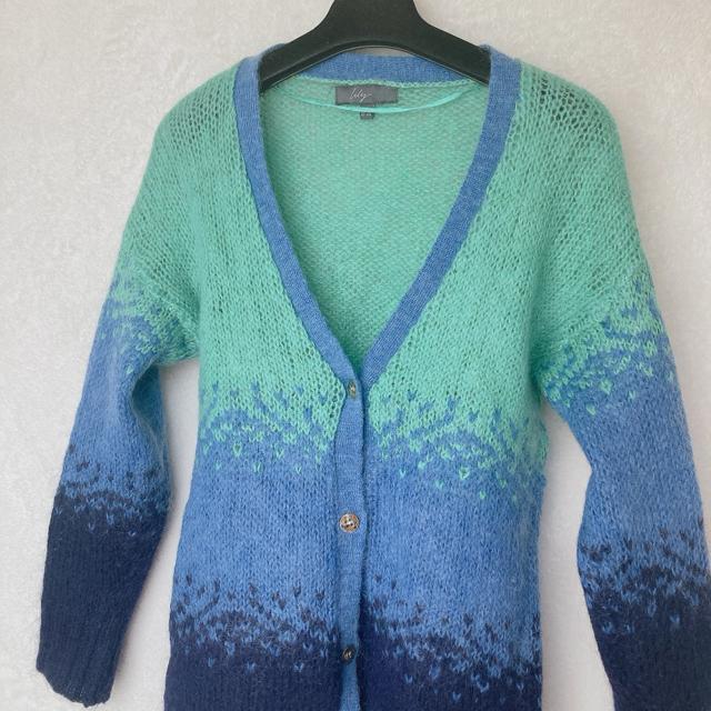 lily リリー Vネック グラデーション ニット セーター カーディガン S N2m < 女性ファッション lily リリー Vネック グラデーション ニット セーター カーディガン S N2m < 女性ファッションの