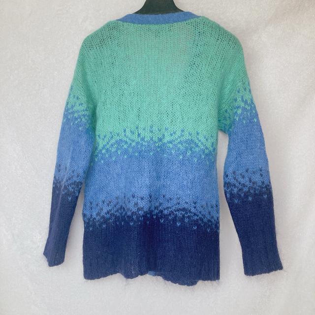 lily リリー Vネック グラデーション ニット セーター カーディガン S N2m < 女性ファッション lily リリー Vネック グラデーション ニット セーター カーディガン S N2m < 女性ファッションの