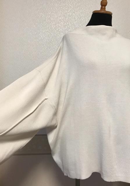 JEANASIS ふんわり袖ニットカットソー 白 < ブランド JEANASIS ふんわり袖ニットカットソー 白 < ブランドの