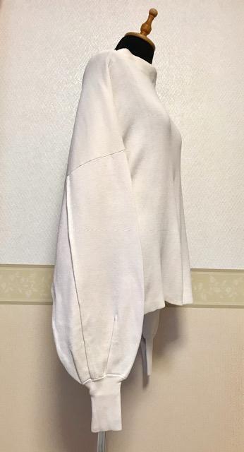 JEANASIS ふんわり袖ニットカットソー 白 < ブランド JEANASIS ふんわり袖ニットカットソー 白 < ブランドの