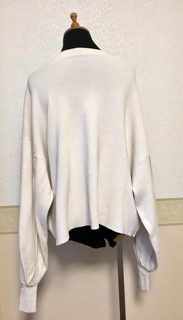 JEANASIS ふんわり袖ニットカットソー 白 < ブランド JEANASIS ふんわり袖ニットカットソー 白 < ブランドの