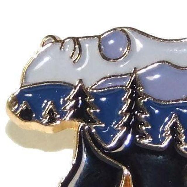 白熊 熊 クマ くま バッジ ピンバッジ ピンズ ブローチ ラペルピン < 男性アクセサリー/時計  白熊 熊 クマ くま バッジ ピンバッジ ピンズ ブローチ ラペルピン < 男性アクセサリー/時計の
