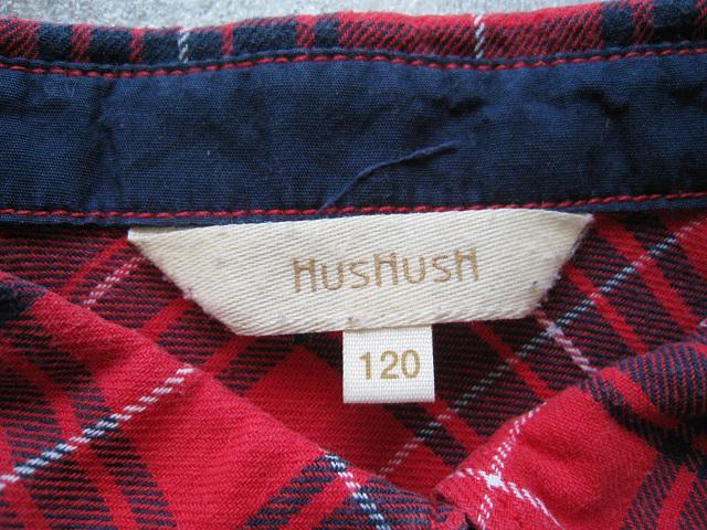 ☆ HusHusH  ☆ 女の子用シャツ ☆ 長袖 ☆ 120サイズ < キッズ/ベビー  ☆ HusHusH  ☆ 女の子用シャツ ☆ 長袖 ☆ 120サイズ < キッズ/ベビーの