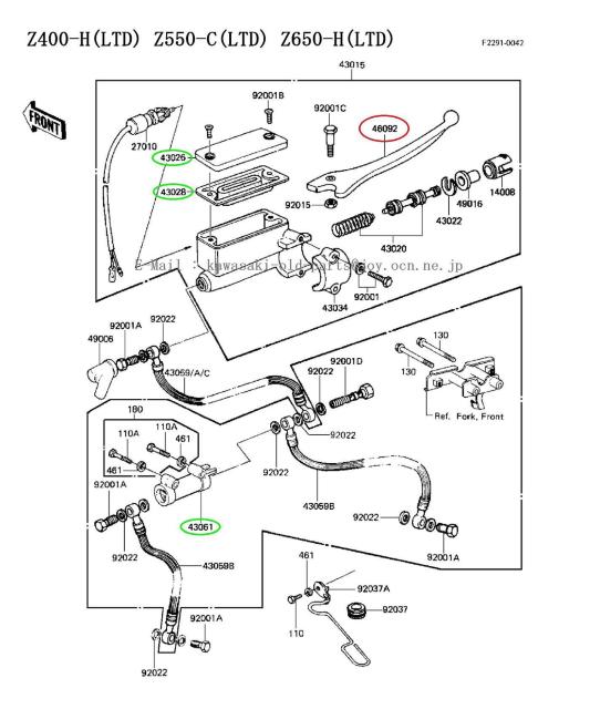 JTL Z400LTD Z550LTD Z650LTD Z750LTD tgu[LEo[ ŐVi  /oCN