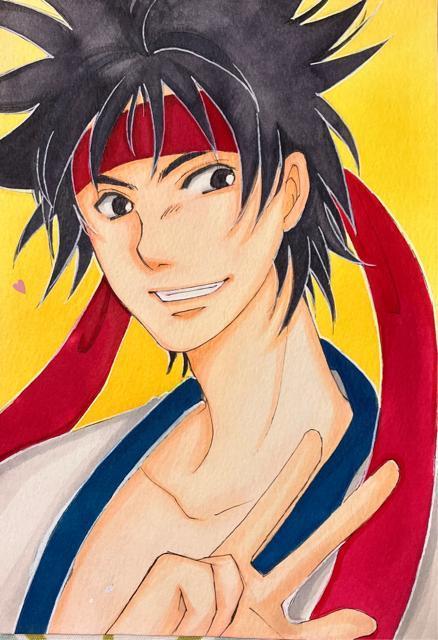 自作イラスト るろうに剣心 相楽左之助 < アニメ/コミック/キャラクター  自作イラスト るろうに剣心 相楽左之助  < アニメ/コミック/キャラクターの