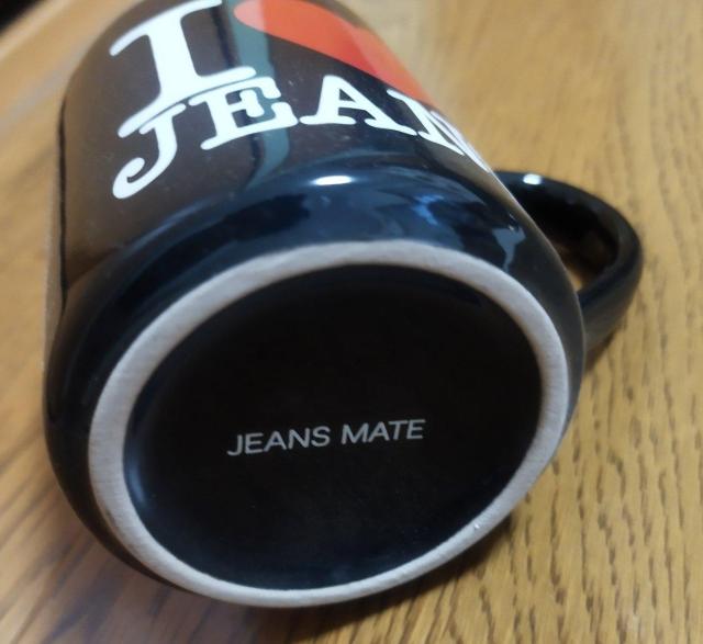 I LOVE JEANS ジーンズメイト ノベルティ 黒 マグカップ < インテリア/ライフ  I LOVE JEANS ジーンズメイト ノベルティ 黒 マグカップ < インテリア/ライフの