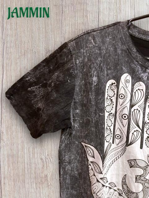 オームハンドTシャツ 魔除け アジアン エスニック 個性派 サイケ ヒッピー < 男性ファッション  オームハンドTシャツ 魔除け アジアン エスニック 個性派 サイケ ヒッピー < 男性ファッションの