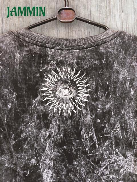 オームハンドTシャツ 魔除け アジアン エスニック 個性派 サイケ ヒッピー < 男性ファッション  オームハンドTシャツ 魔除け アジアン エスニック 個性派 サイケ ヒッピー < 男性ファッションの