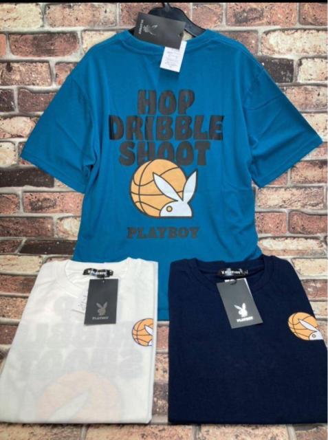 送料無料!人気ブランド【プレイボーイ】プリント入り男女兼用 綿混半袖TシャツB(画像から)1枚 < 男性ファッション 送料無料!人気ブランド【プレイボーイ】プリント入り男女兼用 綿混半袖TシャツB(画像から)1枚 < 男性ファッションの
