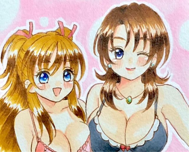 自作イラスト/プリキュア/北条響&北条まりあ/下着 < アニメ/コミック/キャラクター 自作イラスト/プリキュア/北条響&北条まりあ/下着 < アニメ/コミック/キャラクターの