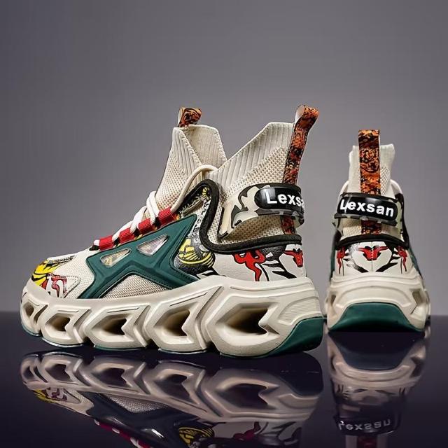 �����X���i5190�~���y�V��z�H�~�����Y�X�|�[�c �V���[�Y �ʋC�� �j�b�g �n�C�J�b�g ���b�V���\�[���@26.5�����@���Ɖ��F �� �j���t�@�b�V������ 