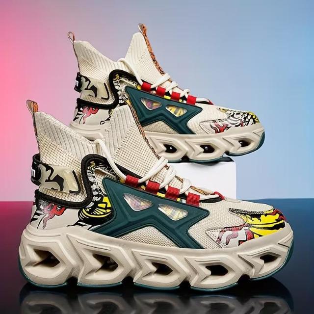 �����X���i5190�~���y�V��z�H�~�����Y�X�|�[�c �V���[�Y �ʋC�� �j�b�g �n�C�J�b�g ���b�V���\�[���@26.5�����@���Ɖ��F �� �j���t�@�b�V������ 