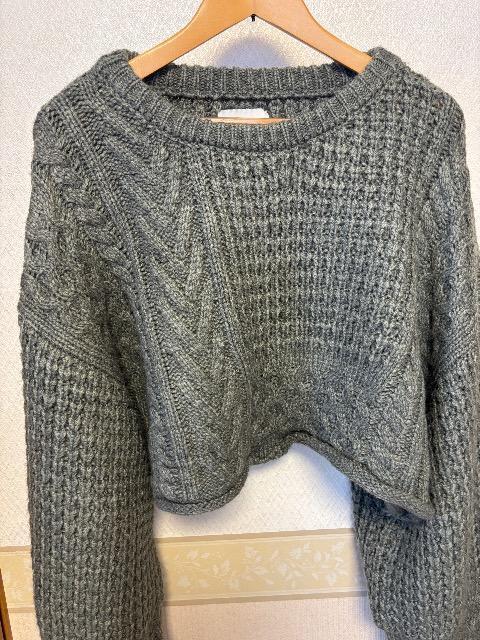 CFT. クロップド ナマケモノ ニット < 女性ファッション CFT. クロップド ナマケモノ ニット < 女性ファッションの