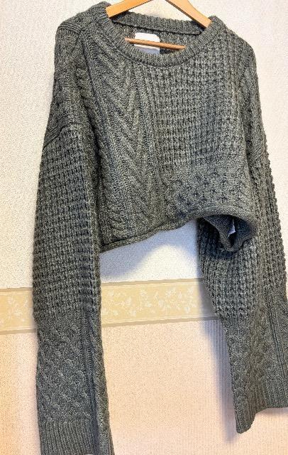 CFT. クロップド ナマケモノ ニット < 女性ファッション CFT. クロップド ナマケモノ ニット < 女性ファッションの