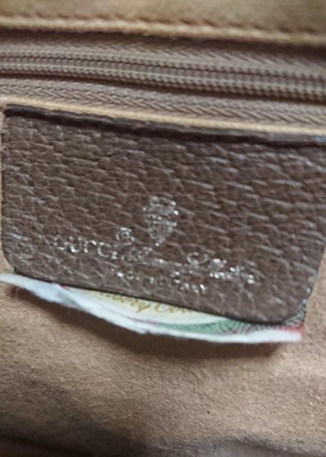 GUCCI グッチミニボストンバック*シェリーライン GG柄 ブラウン レザー < ブランド GUCCI グッチミニボストンバック*シェリーライン GG柄 ブラウン レザー < ブランドの