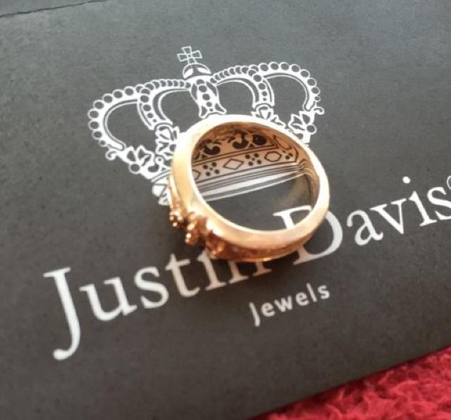 18K×ダイヤ◆JUSTIN DAVIS◆Chelsea Band Ring◆9号◆クロム < ブランド  18K×ダイヤ◆JUSTIN DAVIS◆Chelsea Band Ring◆9号◆クロム < ブランドの