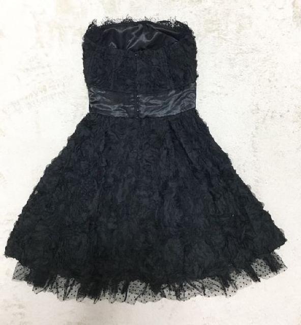 黒フラワーリボンレースチュールフレアドレスワンピ結婚式姫バラ < ブランド 黒フラワーリボンレースチュールフレアドレスワンピ結婚式姫バラ < ブランドの