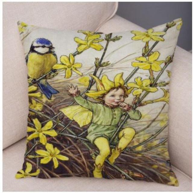 新品 花の妖精 フラワーフェアリー クッションカバー p < インテリア/ライフ  新品 花の妖精 フラワーフェアリー クッションカバー p  < インテリア/ライフの