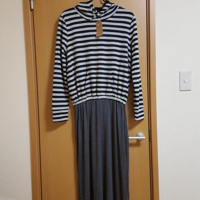 新品〓ロングパーカーワンピース★ウエストゴム入り♪ < 女性ファッション  新品〓ロングパーカーワンピース★ウエストゴム入り♪  < 女性ファッションの