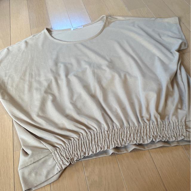 半袖?袖なし?Tシャツ/カットソー/ベージュ/サイズM < 女性ファッション  半袖?袖なし?Tシャツ/カットソー/ベージュ/サイズM < 女性ファッションの