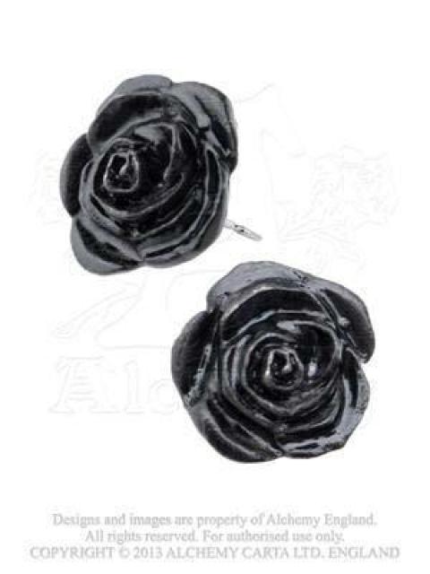 ALCHEMY GOTHIC: BLACK ROSE STUDS ピアス < 女性アクセサリー/時計  ALCHEMY GOTHIC: BLACK ROSE STUDS ピアス < 女性アクセサリー/時計の