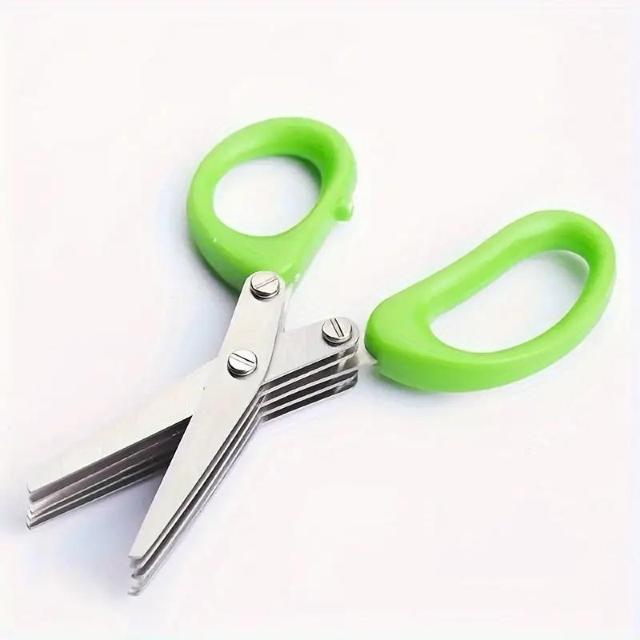 爆ヤス価格690円★ステンレス製マルチレイヤーキッチンはさみ - ネギ、野菜、海藻、スパイスの刻みに最適 5層カット < インテリア/ライフ  爆ヤス価格690円★ステンレス製マルチレイヤーキッチンはさみ - ネギ、野菜、海藻、スパイスの刻みに最適 5層カット < インテリア/ライフの