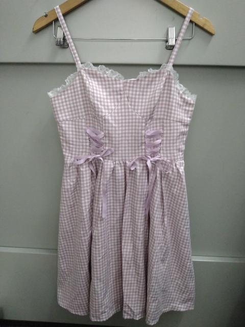 Ank Rouge☆ギンガムチェック柄キャミワンピ < ブランド Ank Rouge☆ギンガムチェック柄キャミワンピ < ブランドの