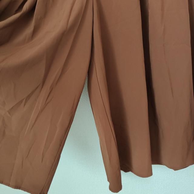 ショコラフィネローブ ブラウン ガウチョパンツ リボン付き F < 女性ファッション  ショコラフィネローブ ブラウン ガウチョパンツ リボン付き F < 女性ファッションの