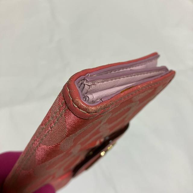 【COACH / コーチ】 オプアート / レザー 二つ折り 長財布 / ピンク < ブランド 【COACH / コーチ】 オプアート / レザー 二つ折り 長財布 / ピンク < ブランドの