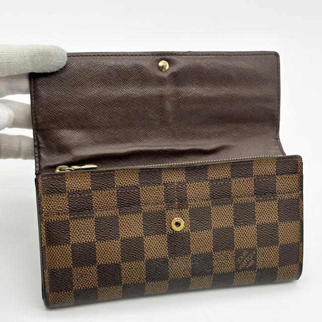 ルイヴィトン ポルトフォイユ サラ ダミエ 二つ折り 長財布 ロングウォレット ブラウン < ブランド ルイヴィトン ポルトフォイユ サラ ダミエ 二つ折り 長財布 ロングウォレット ブラウン < ブランドの