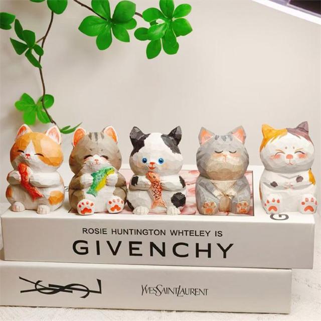 可愛い猫型 木製置物 招き猫 デコレーション インテリアデザイン < インテリア/ライフ 可愛い猫型 木製置物 招き猫 デコレーション インテリアデザイン < インテリア/ライフの
