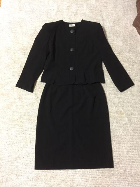 220.新品☆ブラックフォーマル☆黒スーツ☆サイズ15号 < 女性ファッション  220.新品☆ブラックフォーマル☆黒スーツ☆サイズ15号  < 女性ファッションの