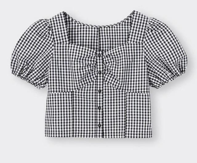 GU★ギンガムチェック コルセット ブラウス(半袖) < ブランド GU★ギンガムチェック コルセット ブラウス(半袖) < ブランドの