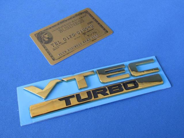 ● V-TEC TURBO ABS製 ゴールドメッキ&ブラック セパレート仕様 < 自動車/バイク ● V-TEC TURBO ABS製 ゴールドメッキ&ブラック セパレート仕様 < 自動車/バイク