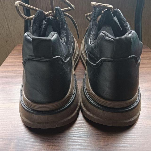 新品 25cm メンズ スニーカー シューズ ブラック 靴 男女兼用 ブーツ < 女性ファッション  新品 25cm メンズ スニーカー シューズ ブラック 靴 男女兼用 ブーツ < 女性ファッションの