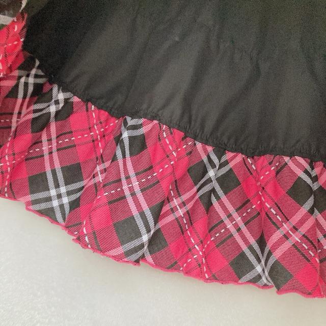 BODYLINE フレア ティアード フリル ピンクチェックミニスカート F N2m < ブランド  BODYLINE フレア ティアード フリル ピンクチェックミニスカート F N2m < ブランドの