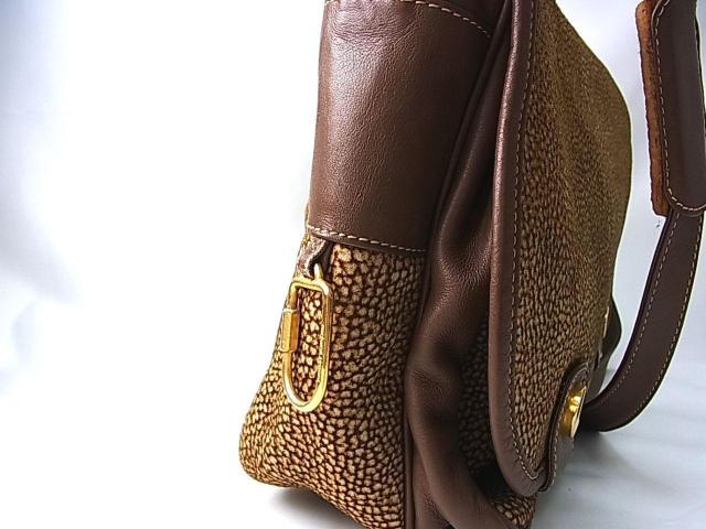 ★正規品 美品 BORBONESE ボルボネーゼ 羊革 レザーショルダーバッグ < 女性ファッション  ★正規品 美品 BORBONESE ボルボネーゼ 羊革 レザーショルダーバッグ < 女性ファッションの