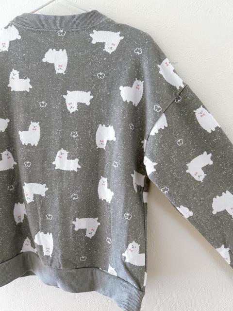 【西松屋】アルパカ柄トレーナー グレー < キッズ/ベビー 【西松屋】アルパカ柄トレーナー グレー < キッズ/ベビーの