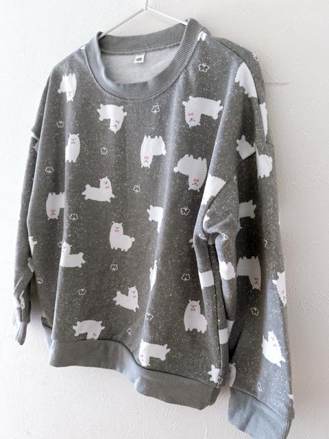 【西松屋】アルパカ柄トレーナー グレー < キッズ/ベビー 【西松屋】アルパカ柄トレーナー グレー < キッズ/ベビーの