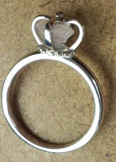 新品*天然石*クラウン*リング*ローズクォーツ*ストーン*シルバー*指輪*恋愛成就*美容*健康 < 女性アクセサリー/時計  新品*天然石*クラウン*リング*ローズクォーツ*ストーン*シルバー*指輪*恋愛成就*美容*健康 < 女性アクセサリー/時計の